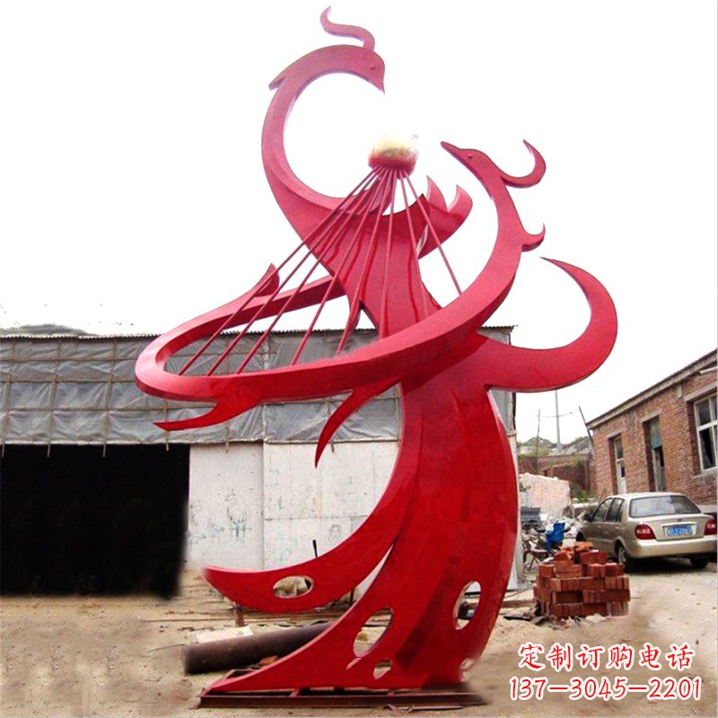 周口不锈钢凤凰雕塑绚丽多彩的艺术瑰宝