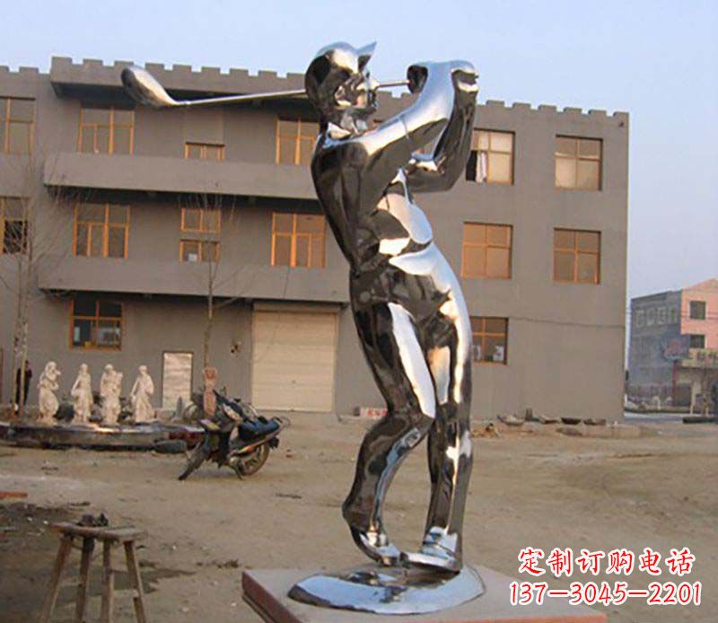 周口高尔夫雕塑一种不锈钢制作的艺术品