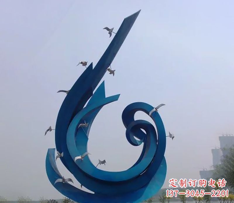 周口不锈钢鸽子雕塑雕刻着永恒与美丽