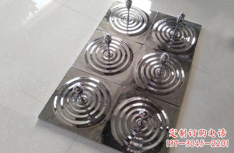 周口不锈钢公园水滴雕塑精美绝伦