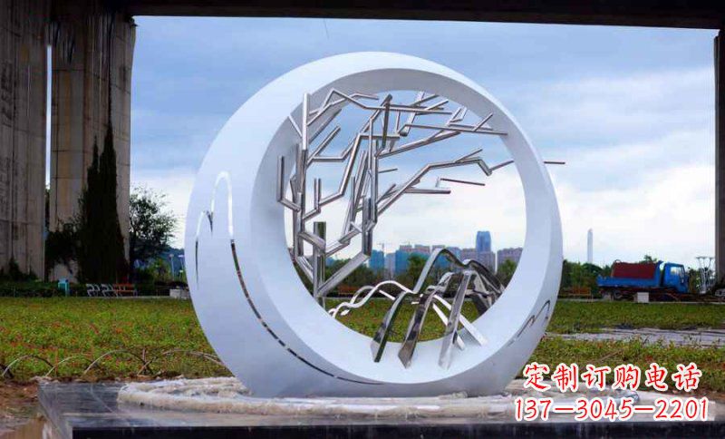 周口不锈钢树枝雕塑艺术与环保的完美结合
