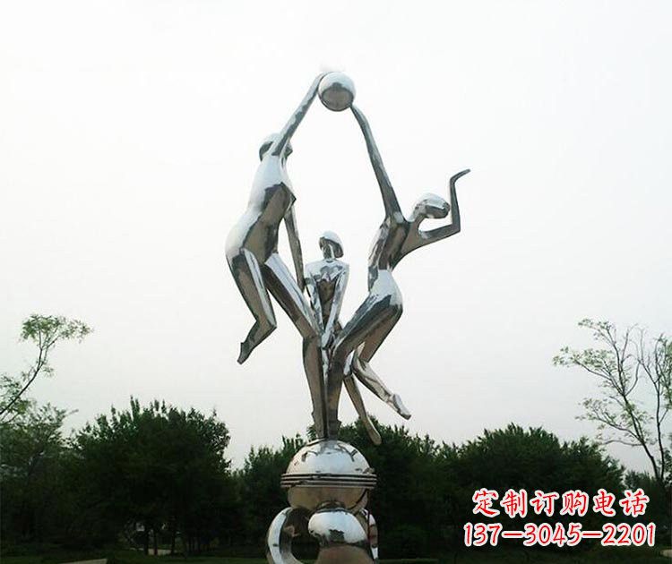 周口排球女孩雕塑