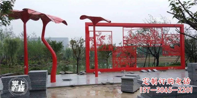 周口不锈钢剪纸龙凤雕塑精美雕刻传承古老文化