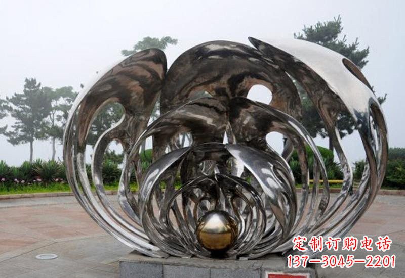 周口不锈钢贝壳雕塑海洋风情的精美礼赞