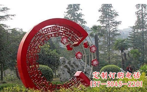 周口不锈钢公园圆环雕塑——精美的艺术瑰宝