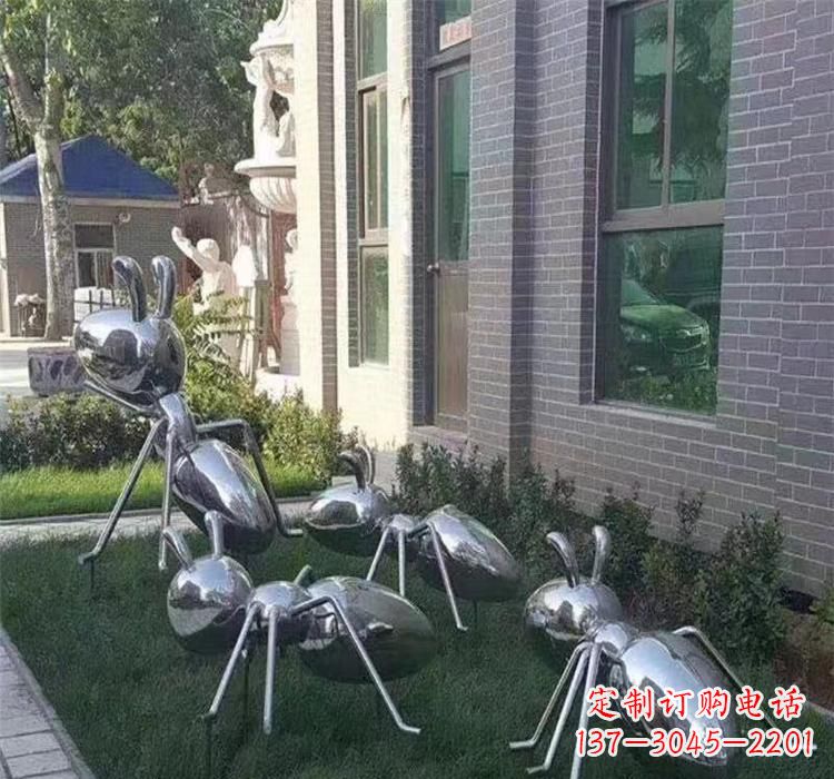 周口不锈钢蚂蚁雕塑—精致细腻的艺术品