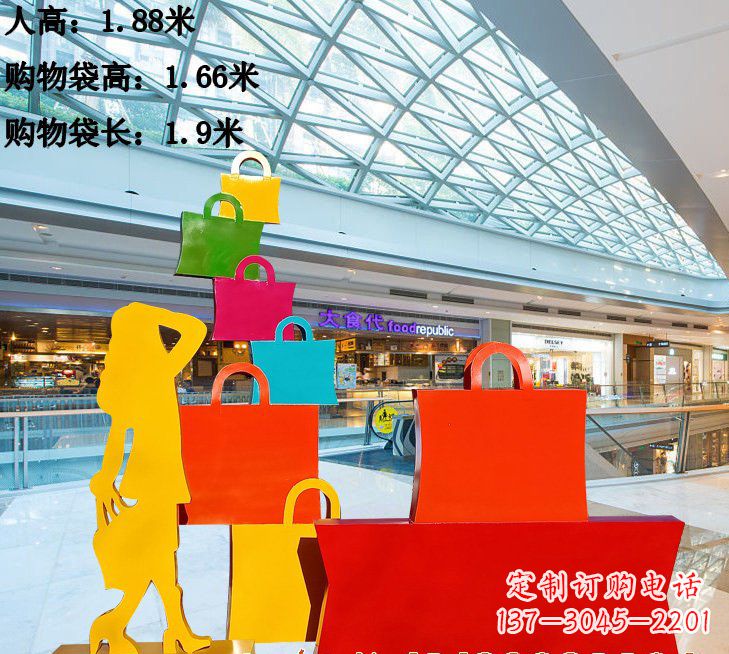 周口不锈钢购物袋雕塑艺术品的独特之处