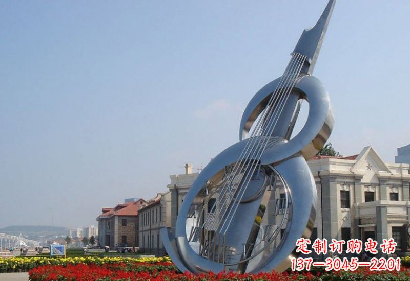 周口不锈钢大提琴雕塑