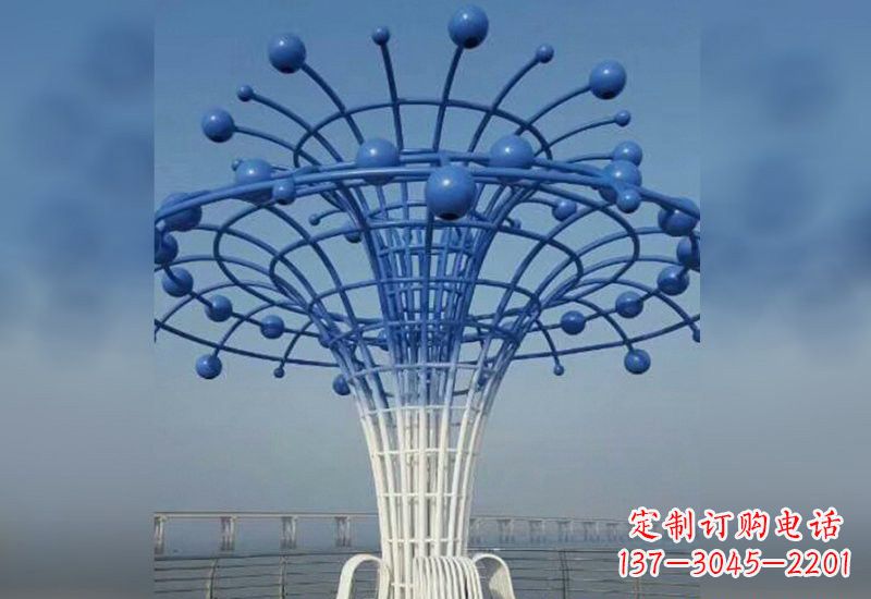 周口不锈钢广场上的喷泉雕塑