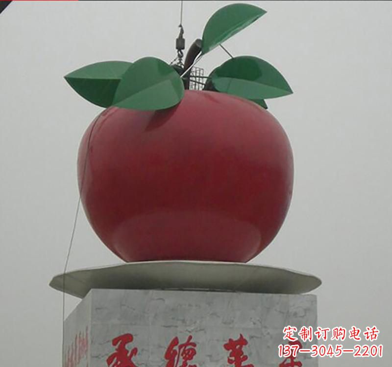 周口不锈钢苹果雕塑一件充满艺术气息的作品
