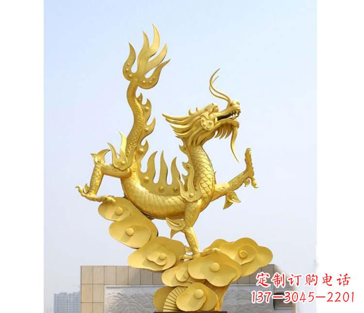 周口不锈钢虎跃雕塑——传承英雄气概