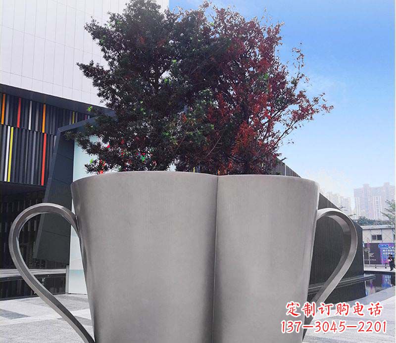 周口不锈钢花盆雕塑美观耐用