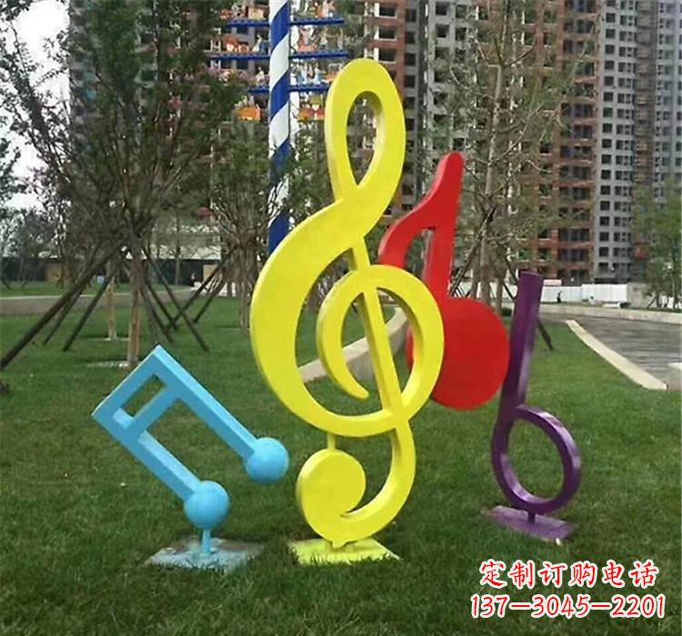 周口不锈钢音符雕塑音乐的流动之美