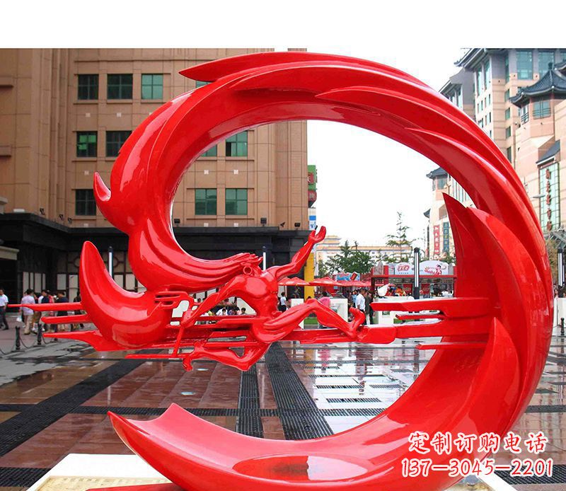 周口精美的不锈钢圆环雕塑