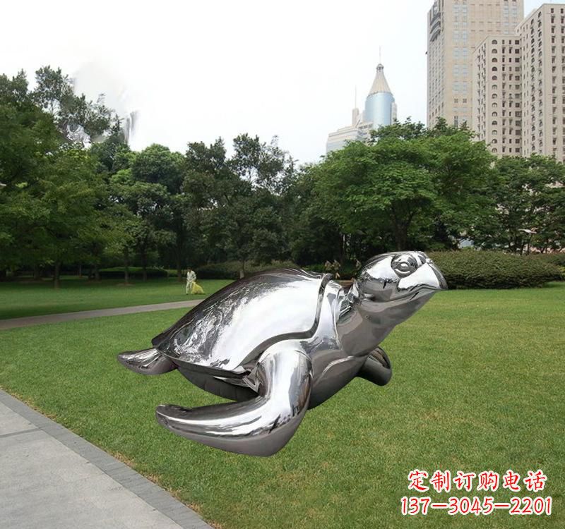 周口不锈钢海龟雕塑传承海洋文化的象征