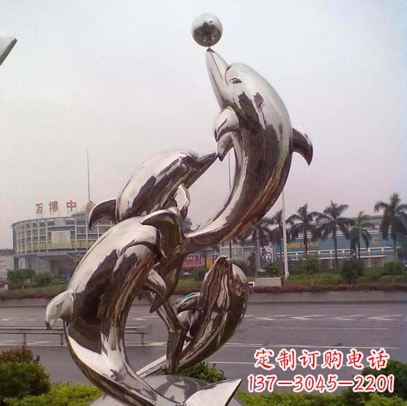 周口不锈钢海豚雕塑艺术之美