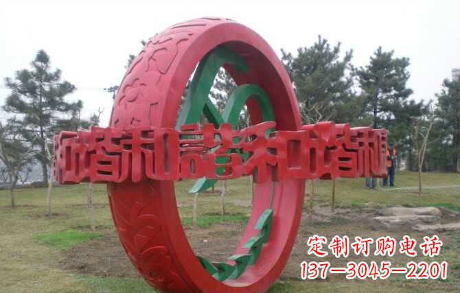 周口不锈钢谐圆环雕塑精致美观