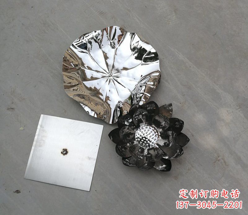 周口不锈钢荷叶雕塑传承传统文化