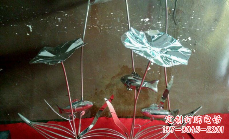 周口不锈钢荷花雕塑