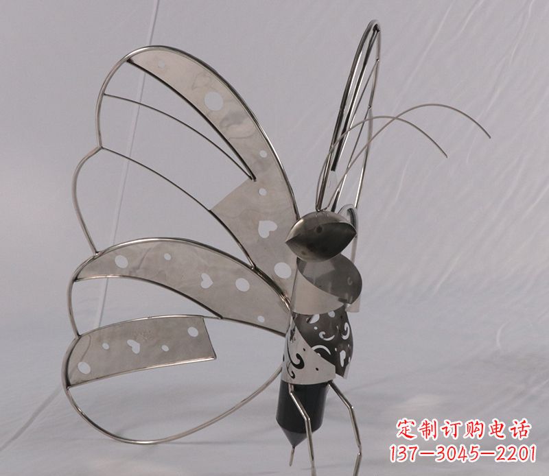 周口不锈钢蝴蝶雕塑精美的艺术品