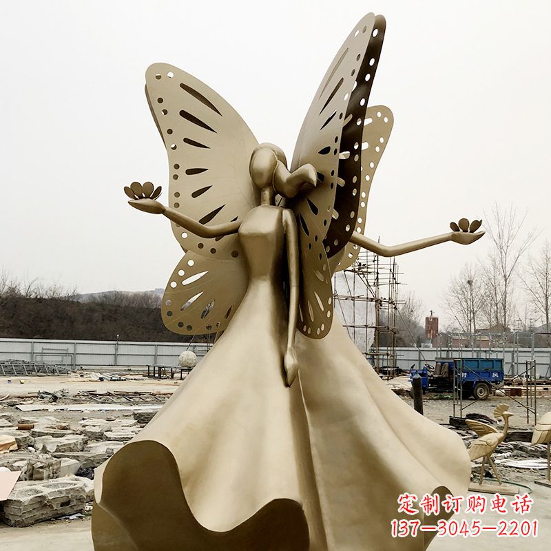 周口不锈钢蝴蝶少女艺术与美的完美结合