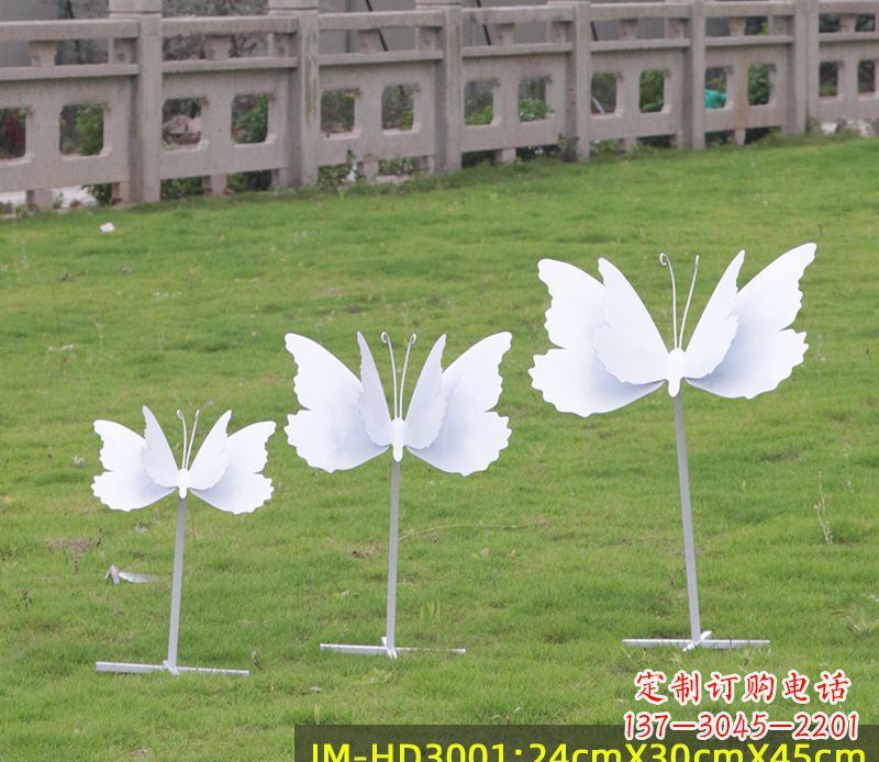 周口不锈钢蝴蝶组合雕塑精美的艺术品