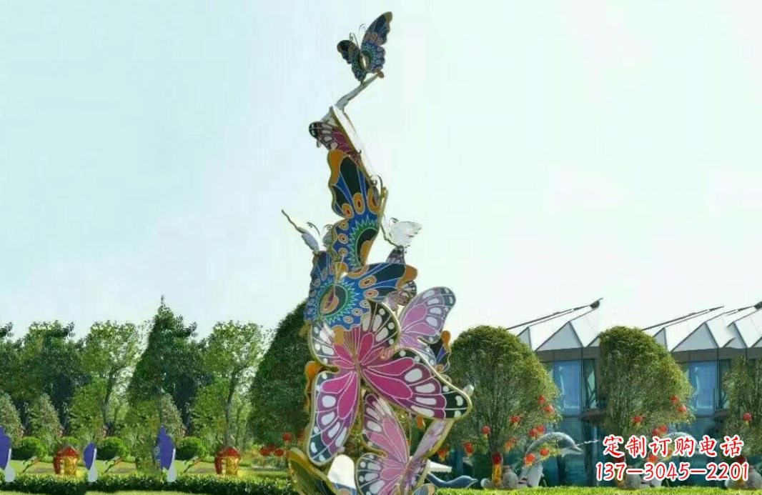 周口不锈钢蝴蝶美丽的雕塑之美
