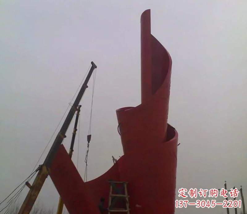 周口不锈钢火炬雕塑点燃社会进步的火炬
