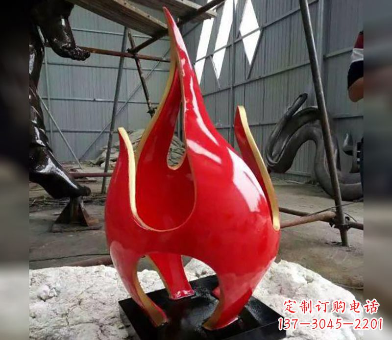 周口不锈钢火龙果雕塑传承传统文化的艺术品