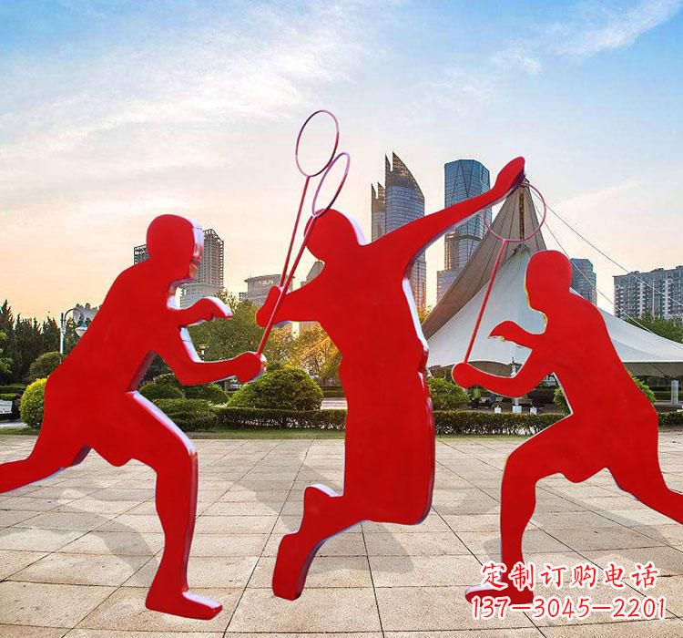 周口不锈钢羽毛球雕塑艺术与运动的完美结合