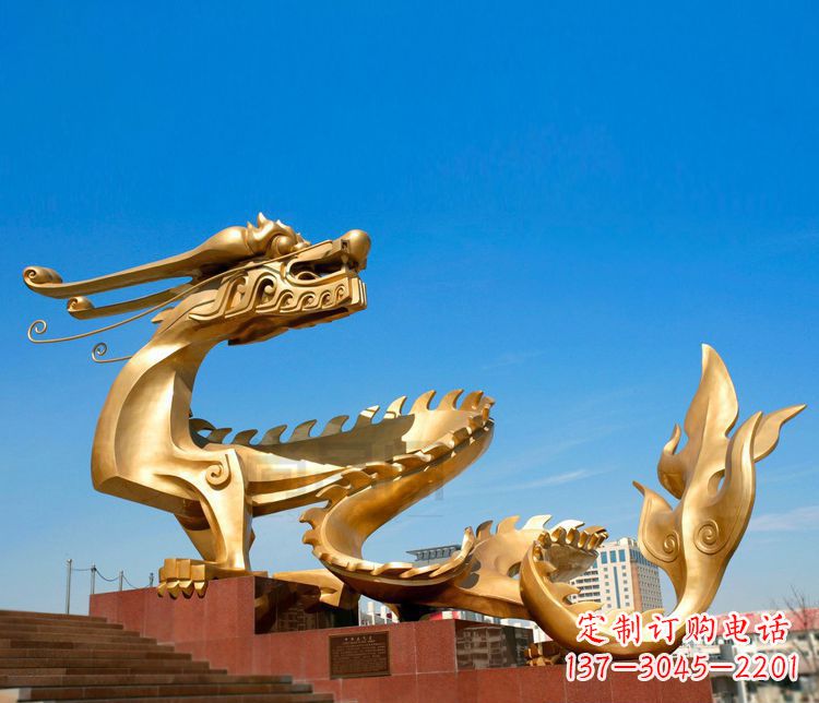 周口不锈钢金龙——雕塑之美