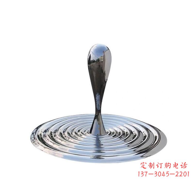 周口不锈钢景区水滴雕塑精美绝伦