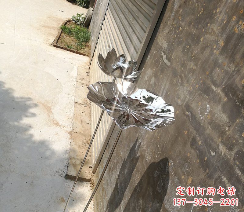 周口不锈钢荷叶雕塑精美的艺术瑰宝
