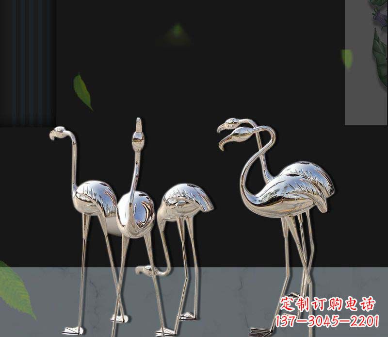 周口非凡之美不锈钢火烈鸟雕塑