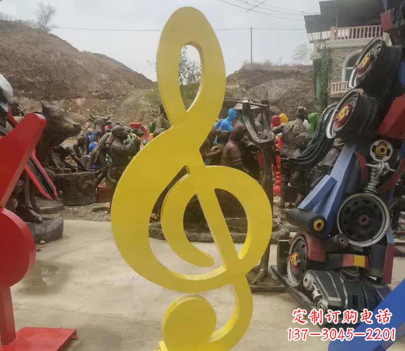 周口不锈钢音符雕塑美丽而持久的艺术