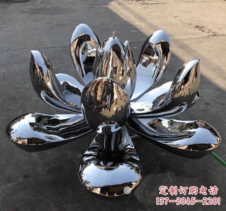 周口不锈钢莲花雕塑精美优雅