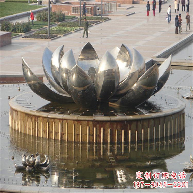 周口不锈钢莲花喷泉——艺术与美的完美结合