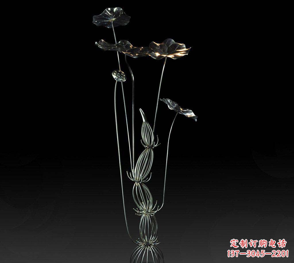 周口不锈钢荷叶雕塑精致优雅的艺术宝藏
