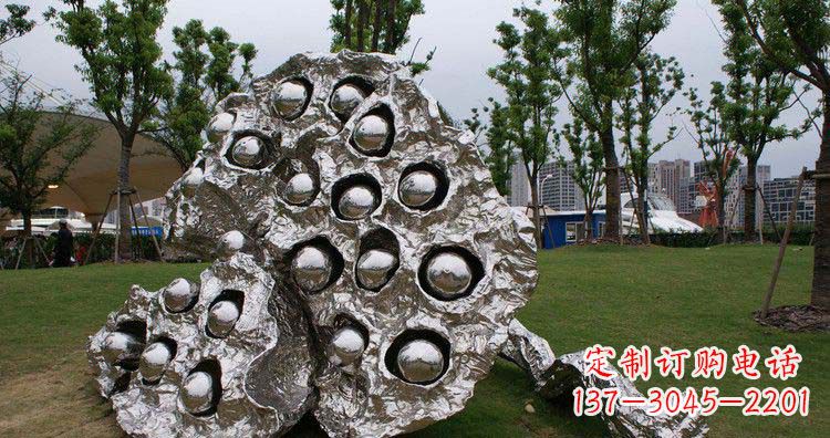 周口不锈钢莲蓬精美雕塑铸就华丽景观