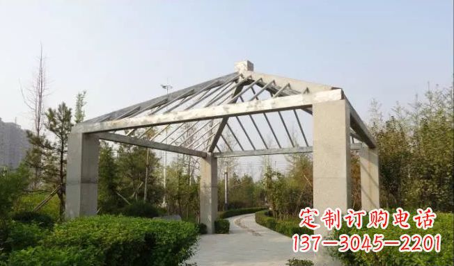 周口不锈钢凉亭雕塑点缀公园景观