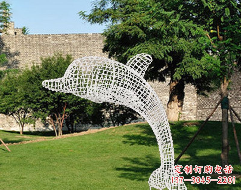 周口不锈钢海豚雕塑让海洋之美永存