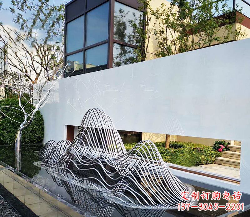周口不锈钢镂空假山雕塑精美外形,细腻工艺