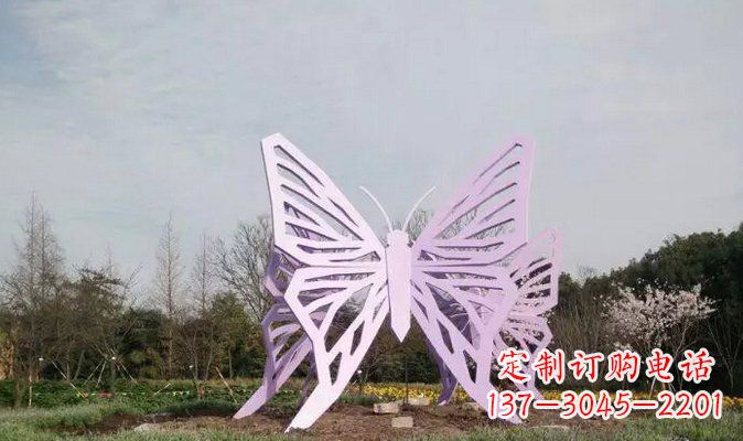 周口不锈钢蝴蝶雕塑美丽的艺术装点