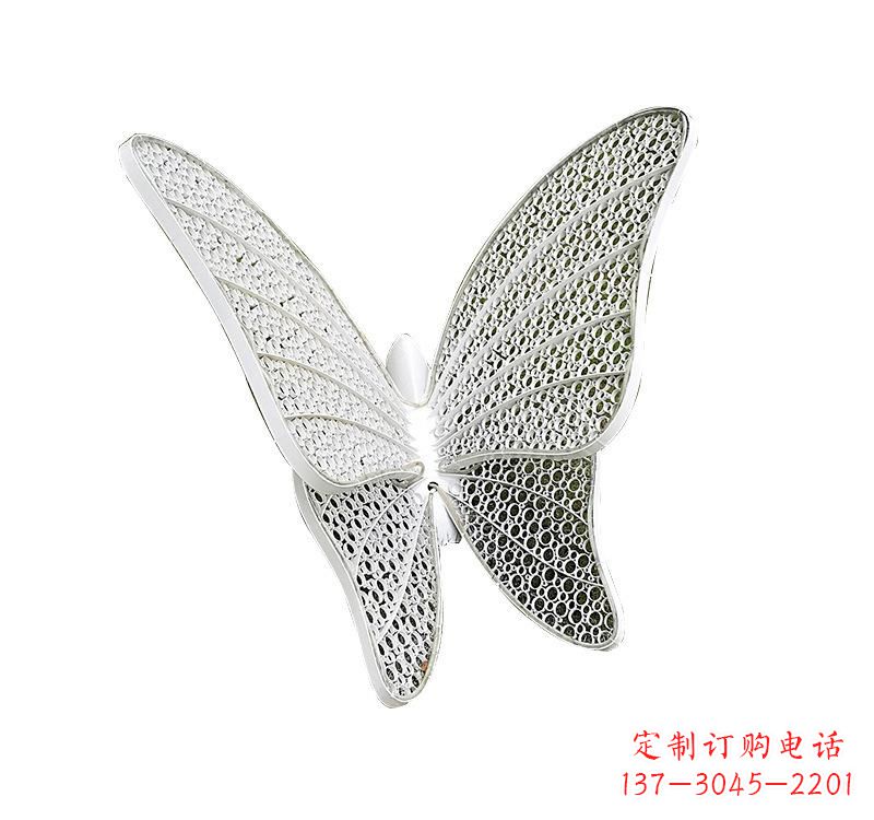周口不锈钢绿地蝴蝶雕塑