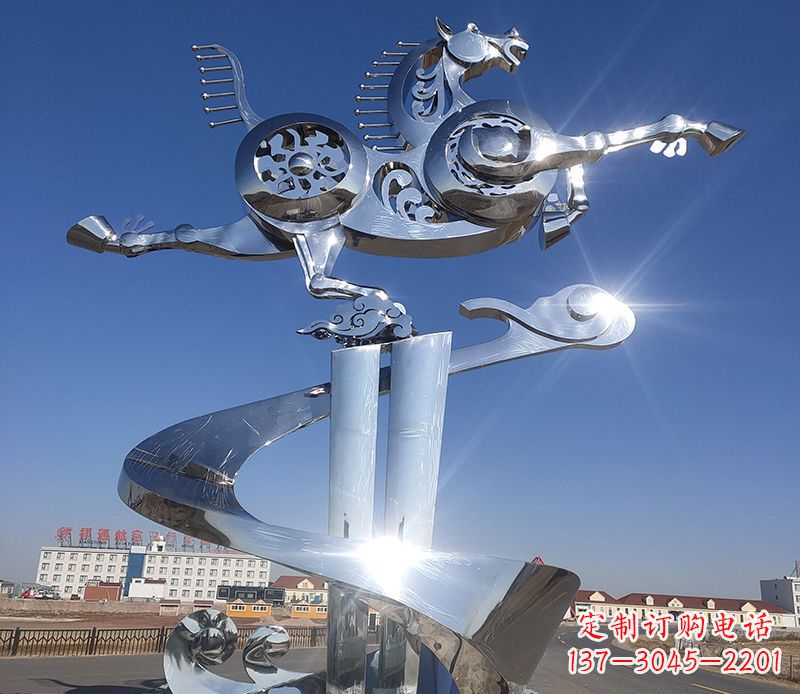 周口不锈钢马踏飞燕雕塑——精美的艺术品