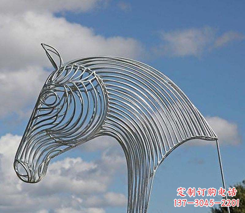 周口不锈钢马头雕塑抽象雕塑的新突破