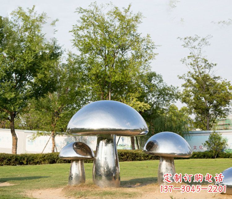 周口不锈钢蘑菇雕塑精致而美观