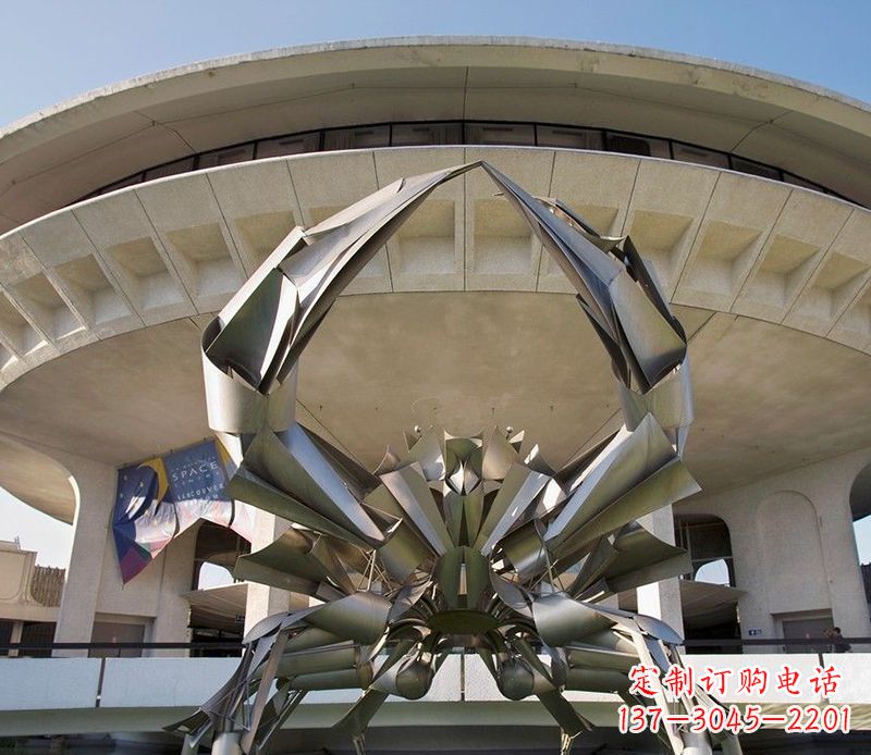 周口不锈钢螃蟹雕塑美观耐候的户外装饰