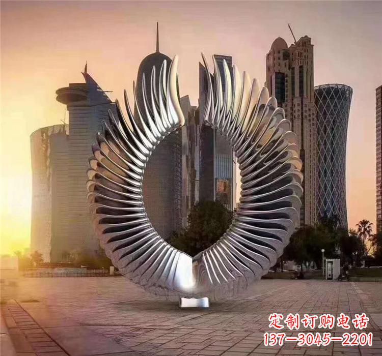 周口不锈钢喷泉雕塑灵动的艺术美学