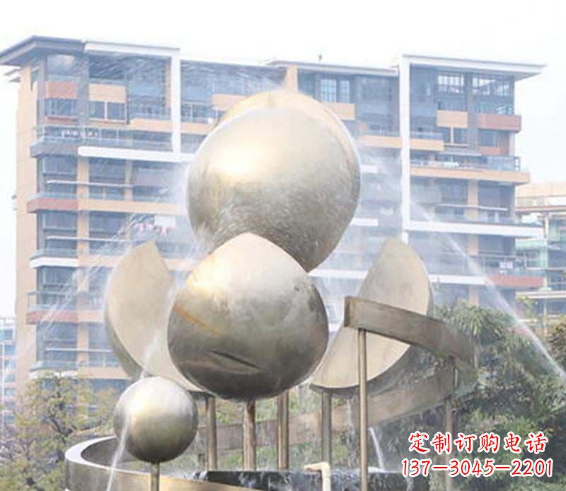 周口不锈钢喷泉雕塑美丽与自然的完美结合